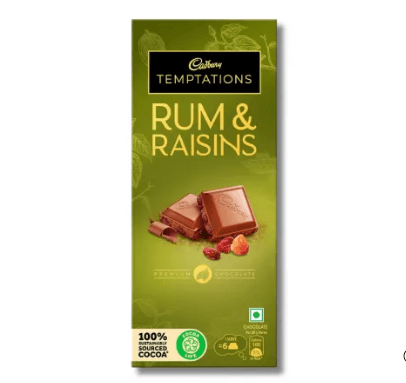 Cadbury Temptations Rum Raisins 72gm